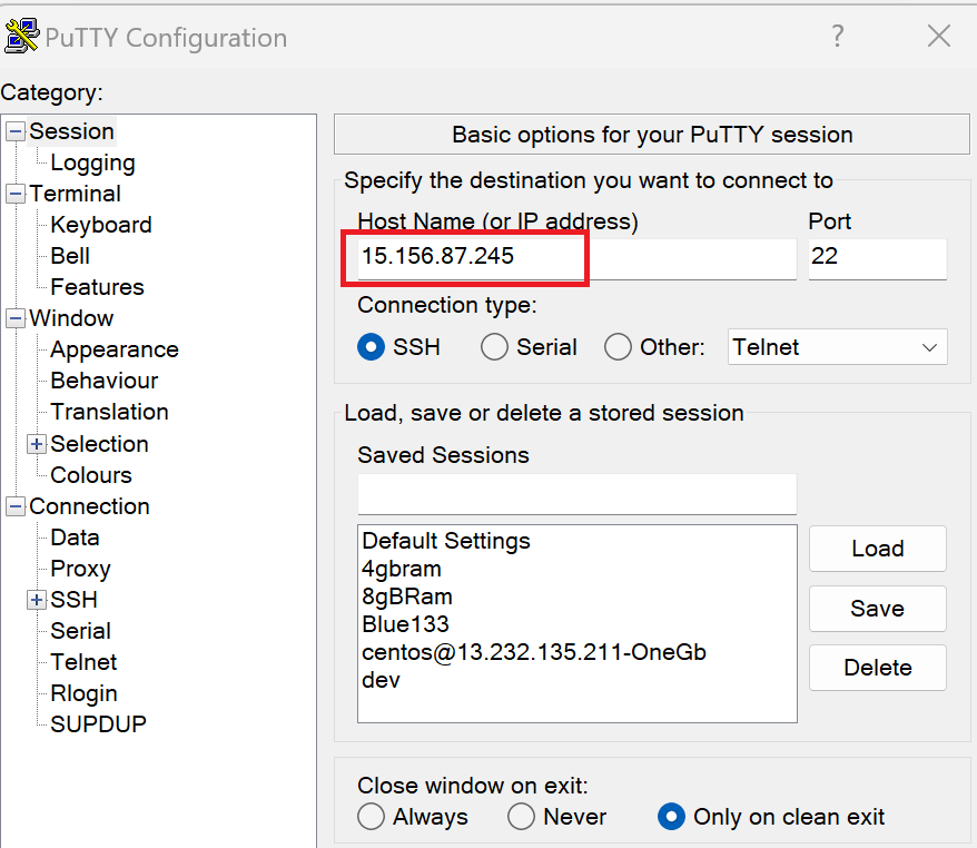 Public IP in Host Name