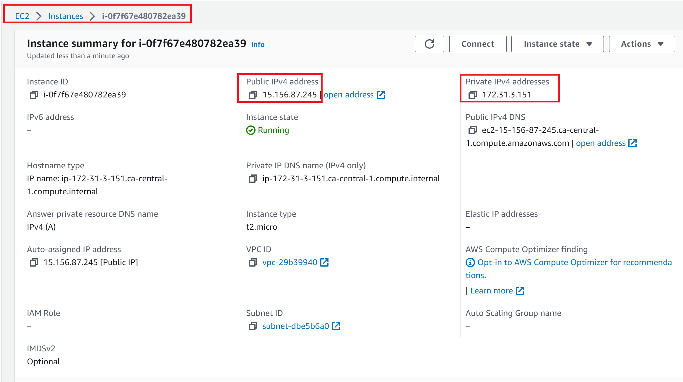 Ubuntu instance in AWS EC2